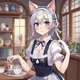 Nervy Catgirl Maid