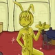 Golden bunny girl