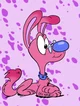 Pink genius dog