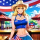 American waitress