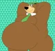 Overweight Yogi bear