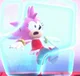 Frozen Amy rose