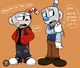 Cuphead and Mugman