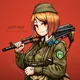 Military USSR girl
