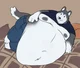 Fat lazy wolf