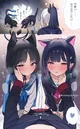 Two twin cat girls