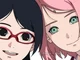 Sarada y Sakura 