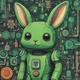 Green Robot Bunny