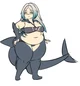 Chubby shark girl