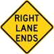 Right Lane Ends