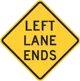 Left Lane Ends