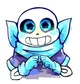 Blue joins bad sans