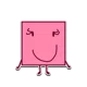 Magenta pink blocky