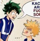 Midoriya and bakugo 