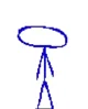 Blue Stickfigure