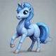 Blue Pony Lady 