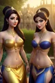 Belly dancer twins