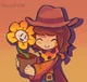 Clover and Flowey
