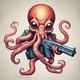 Octopus with AR-15s