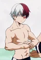 Shirtless Todoroki