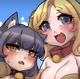 Chicas perro y gato