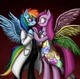 Rainbow x pinkamena