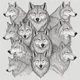 Pack of alpha wolfs
