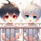 Chibi baby twins