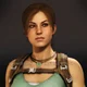Giant Lara Croft