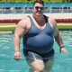 Fat swimmer