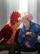 Kirishima and Bakugo
