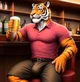 Himbo Anthro Tiger