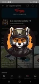 Le coyote pilote