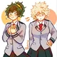 Izumi y Bakugou fem