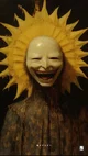 Scary sun man