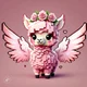 Rose Llama Butterfly