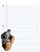 Paper with a gun