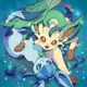 Leafeon and Glaceon 
