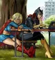Batgirl Supergirl
