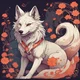 Autumn kitsune wolf