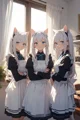 Neko maid sisters