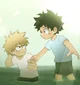 Izuku and Bakugou