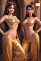Belly dancer twins