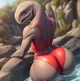 Swimming Sangheili 