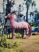 Giant pink horse