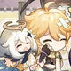 Paimon and traveler