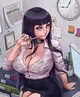 Hot secretary 