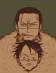 Luffy and crocodile