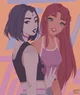Raven and Starfire