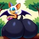 rouge The bat ass